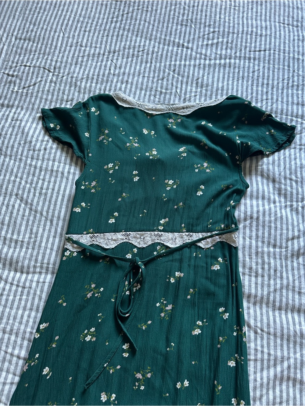 Lucky Brand lace trim midi slip dress - Picture 4 of 7
